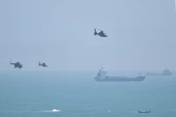 China has started large-scale military exercises around Taiwan