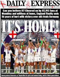 Daily Express – W Euro 2022: It’s Home