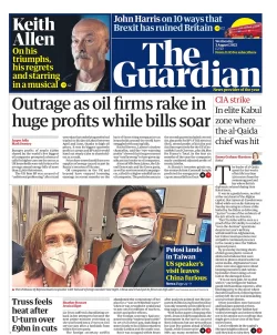 The Guardian – Outrage as oil firms rake in huge profits while bills soar