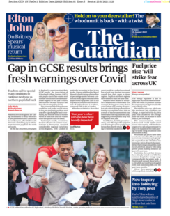 The Guardian – Gap in GCSE results brings fresh warnings over Covid ￼