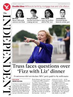 The Independent - Truss faces questions over ‘Fizz with Liz’ dinner