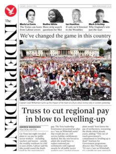 The Independent – Truss to cut regional pay in blow to levelling-up