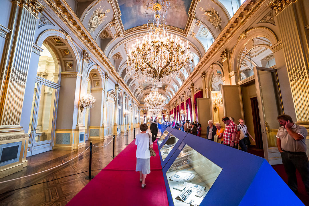 Inside the Palais Royal in Belgium