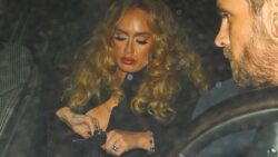 Adele wears gold ring at Beyonce’s birthday celebrations