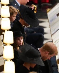 Princess Charlotte shares touching moment with Prince Harry during Queen’s funeral
