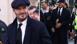 David Beckham divides ‘cynical’ fans over queueing to see Queen amid his knighthood hopes