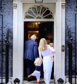Carrie Johnson sweet family tribute in Downing Street snap with Boris, Wilfred and Romy