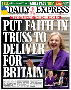 Daily Express – Put faith in Truss to deliver for Britain
