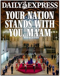 Daily Express – Your nation stands with you Ma’am