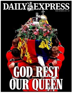 Daily Express – God rest our Queen 