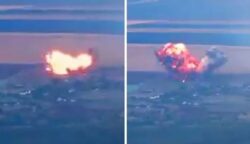 Russian jet shot down by US ‘Stinger’ missile in huge explosion caught on film
