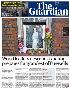 The Guardian – World leaders descend as nation prepares for grandest of farewells