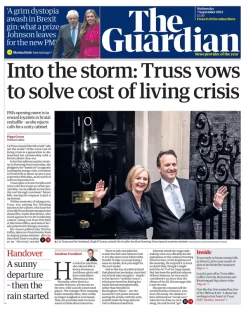 The Guardian – Into the storm: Truss vows to solve cost of living crisis