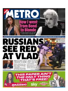 Metro – Russians see red at Vlad