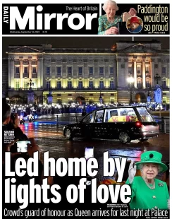 Daily Mirror - Led home by lights of love 