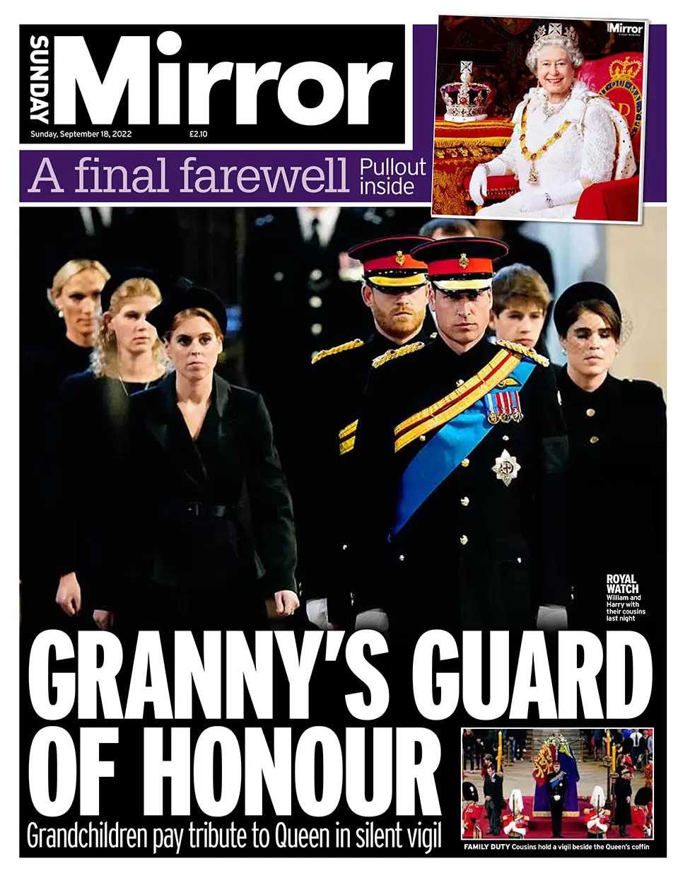 Sunday Mirror - Granny’s guard of honour 
