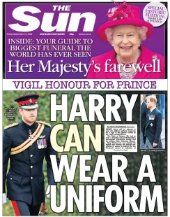 The Sun – Harry can wear a uniform 