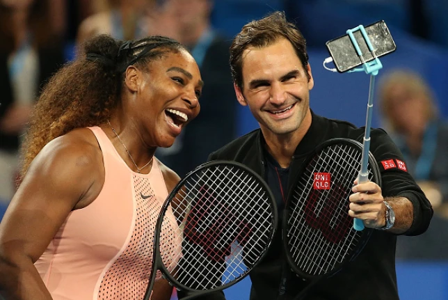 Roger Federer welcomed to retirement club by Serena Williams