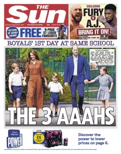 The Sun – Royals first day at new school