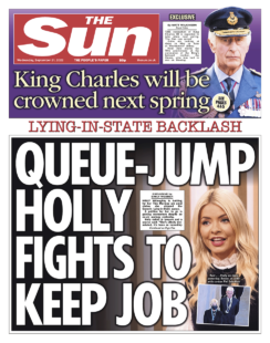 The Sun – Queue jump Holly fights to keep job