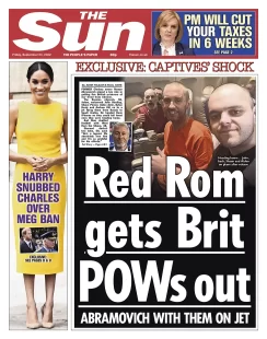 The Sun – Red Rom gets Brits POWs out