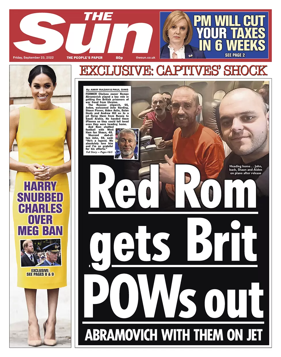 The Sun - Red Rom gets Brits POWs out 