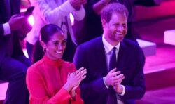 Meghan and Prince Harry win award for showing ‘moral courage’ over humanitarian issues