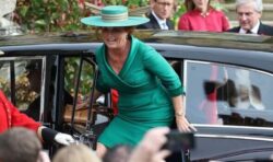 Sarah Ferguson faced funny question as she made her way to Princess Eugenie’s wedding