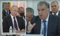 Putin receives dressing down as Tajikistan demands Russian President shows respect