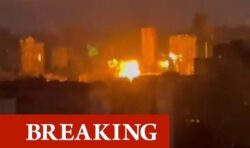 ‘Stay in shelters!’ Kyiv hit by three explosions as Russia continues bombing campaign