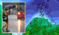 UK weather forecast: Temperatures to dive as Britain braced for ‘plenty of rain’ this week