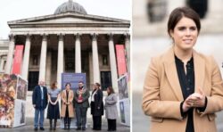 New pictures of Princess Eugenie in London’s Trafalgar Square for anti-slavery exhibition