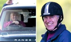 Andrew rides carefree around estate after Ghislaine Maxwell calls Duke ‘close friend’