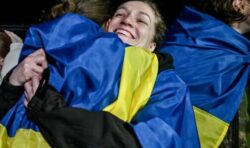 Heart-warming scenes as more than 100 Ukrainian female prisoners released