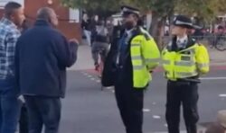 ‘Get a job you lazy b******s!’ Driver explodes at eco-protesters on busy London street