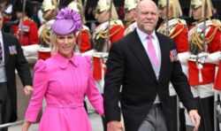 Mike Tindall pokes fun at Princess Eugenie colour coordinating with wife Zara