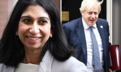 Suella Bravermen expected to move to stop Rishi in his tracks with shock backing of Boris