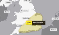 Met Office thunderstorm warning: New alert for flooding, lightning and hail issued for UK