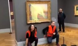 Eco warriors target another masterpiece as £96m Monet painting smeared in mashed potato