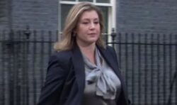 Penny Mordaunt looks furious as she storms out of No10 after Sunak denies promotion