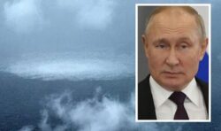 Putin blames Royal Navy for gas pipeline explosion in ‘false claims of an epic scale’