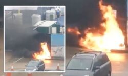 Explosion rips through Dover migrant centre after ‘man attacks it hurling petrol bombs’