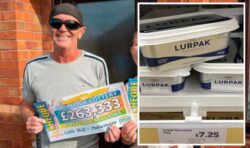 Lottery winner says first thing he will spend his share of £3.9m windfall on is Lurpak