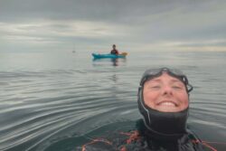 Woman, 23, claims world record for Land’s End to John O’Groats swim