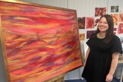 Artist finds ‘healing journey’ in adding father’s ashes to landscape painting