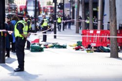 Man arrested over triple stabbing in central London