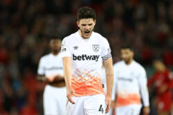 ‘I feel sick’ – Declan Rice left ‘gutted’ after West Ham defeat to Liverpool