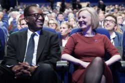 Liz Truss says ‘it was a wrench to see my friend leave’ after she sacked chancellor Kwasi Kwarteng