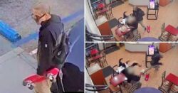 Moment Taco Bell customer stabs wheelchair user, 82, in the neck as he’s eating