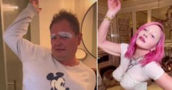 Alan Carr cheekily mocks Madonna’s ‘coming out’ video with his own ‘straight’ version complete with bleached eyebrows
